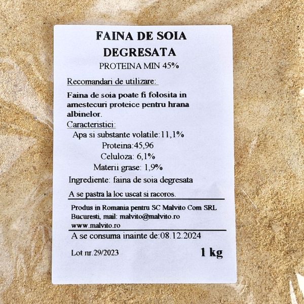 Faina de soia degresata 1 kg, Malvito