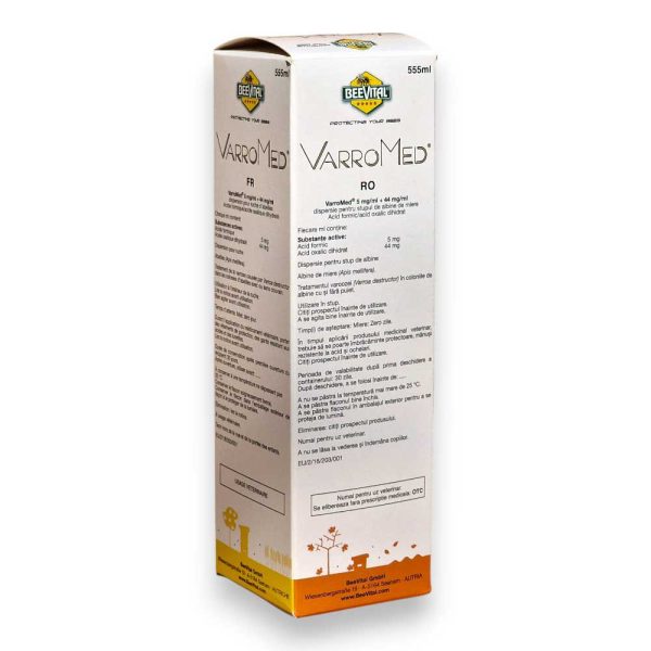 Varromed, solutie acid oxalic 44% + acid formic 5%, dispersie 555 ml.